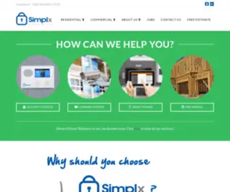 SimplXsecurity.com(Simplx Security) Screenshot