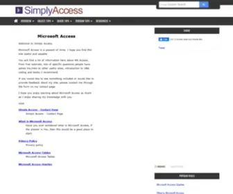 Simply-Access.com(Microsoft Access) Screenshot