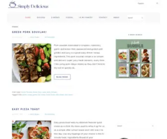 Simply-Delicious-Food.com(Simply Delicious Recipes) Screenshot