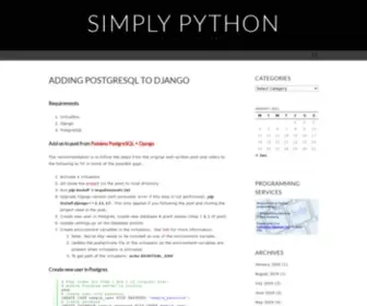 Simply-PYthon.com(Simply Python) Screenshot