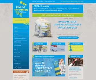 Simply-Shredding.co.uk(Shredding services in the UK) Screenshot