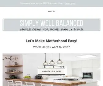 Simply-Well-Balanced.com(Simply Well Balanced) Screenshot