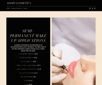 Simplyadorn.co(ADORN Esthetics) Screenshot