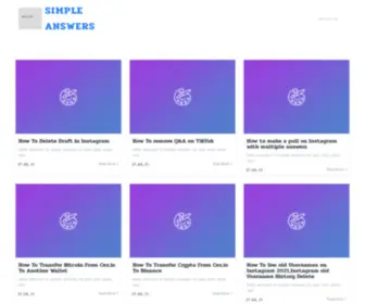 Simplyanswers.net(Simple Answers) Screenshot