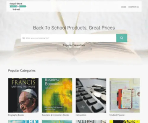 Simplybacktoschool.com(Shop for school) Screenshot