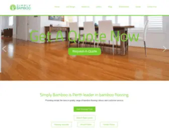 Simplybamboo.com.au(Bamboo Flooring Perth Company) Screenshot