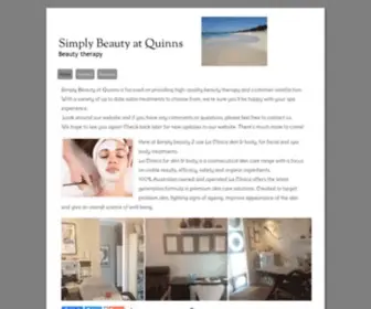 Simplybeauty.com.au(Simply Beauty at Quinns) Screenshot