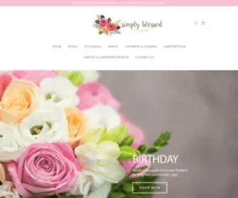 Simplyblessedflowers.com(  Frisco) Screenshot