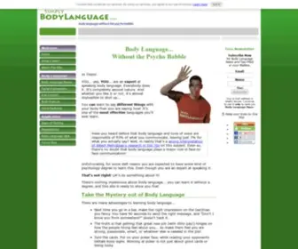 Simplybodylanguage.com(Body Language Without the Psycho Babble) Screenshot