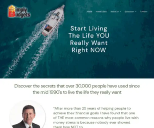 Simplybudgets.com.au(Helping Ordinary People Achieve Financial Freedom Since 1995) Screenshot