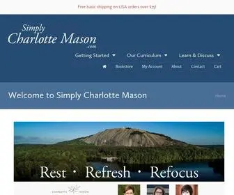 Simplycharlottemason.com(Charlotte Mason method homeschool curriculum and helps) Screenshot