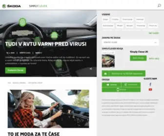 Simplyclever.si(Portal za brihten odnos do življenja) Screenshot