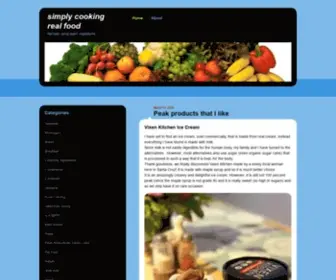 Simplycookingrealfood.com(Simply Cooking Real Food) Screenshot