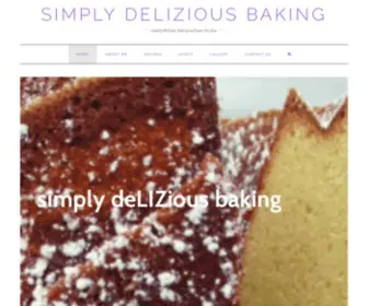 Simplydeliziousbaking.com(Simply deLIZious baking) Screenshot