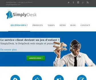 Simplydesk.com(Logiciel de Gestion de Parc et de HelpDesk le plus simple et efficace du march) Screenshot