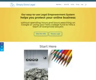 Simplydonelegal.com(Our easy) Screenshot