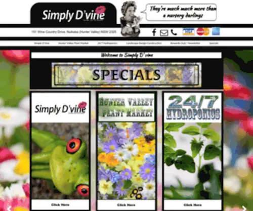 Simplydvine.com.au(Simply D'vine) Screenshot