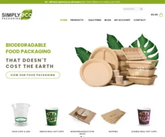 Simplyecopackaging.co.uk(Food Packaging) Screenshot