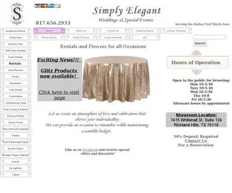Simplyelegantwed.com(Simply Elegant Weddings) Screenshot