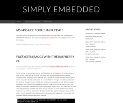 Simplyembedded.org(Simplyembedded) Screenshot