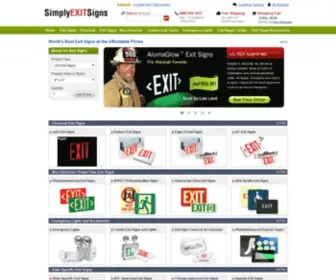 Simplyexitsigns.com(Exit Signs) Screenshot