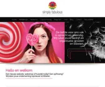 Simplyfabulous.be(Webdesign Gent met Simply Fabulous) Screenshot