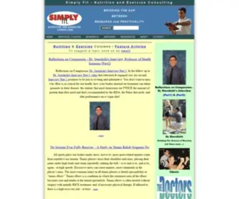 Simplyfit.com(Nutrition and Exercise Consulting MyCSSMenu Save Document) Screenshot