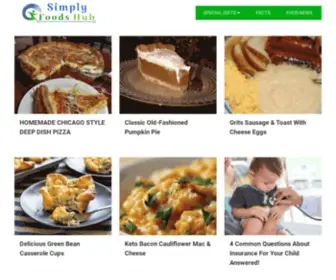 Simplyfoodshub.com(Simply foods hub) Screenshot