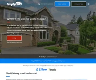 Simplyfsbo.com(SimplyFSBO Sell FSBO Homes in the Quad Cities) Screenshot