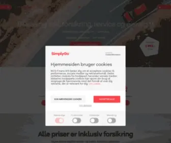 Simplygo.dk(Leasing af bil med alt inkluderet og uden udbetaling) Screenshot