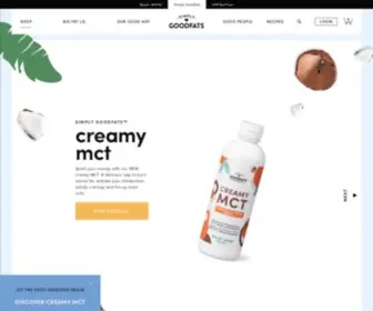 Simplygoodfats.com(Healthy Good Fats from Creamy MCT Coconut Oil for Keto Diets) Screenshot