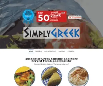 Simplygreekfood.com(Greek Restaurant) Screenshot