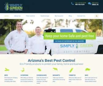 Simplygreenpest.com(Chandler Exterminator Pest Control Gilbert Arizona) Screenshot