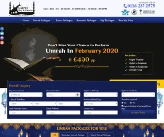 Simplyhajjandumrah.co.uk(Best Hajj And Umrah Packages 2024/Simply Hajj & Umrah) Screenshot