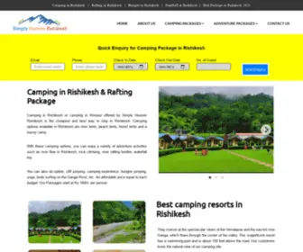 Simplyheavenrishikesh.com(Camping packages in Rishikesh) Screenshot