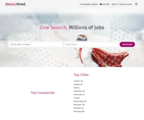 Simplyhired.ca(Job Search Engine) Screenshot