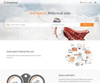 Simplyhired.co.in(Job Search Engine) Screenshot