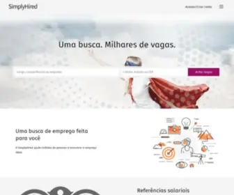 Simplyhired.com.br(Motor de busca de emprego) Screenshot
