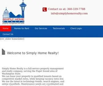 Simplyhomerealty.com(Simply Home Realty) Screenshot