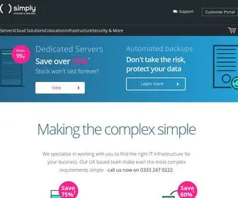 Simplyhosting.com(Dedicated Servers) Screenshot