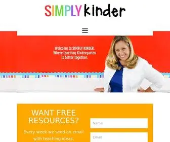 Simplykinder.com(Kindergarten Teaching Blog) Screenshot