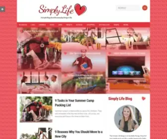 Simplylifeblog.com(A simple blog about the everyday things in life) Screenshot