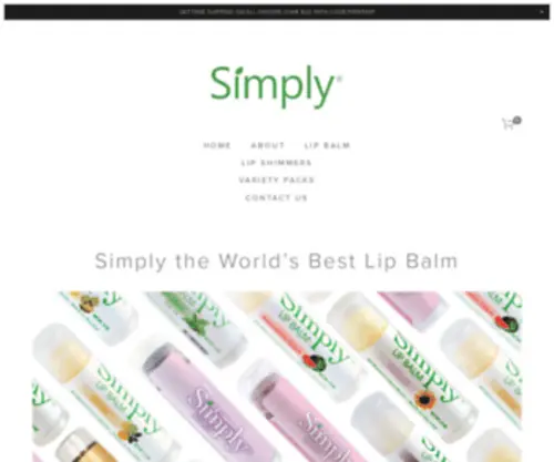 Simplylipbalm.com(Simply Lip Balm) Screenshot