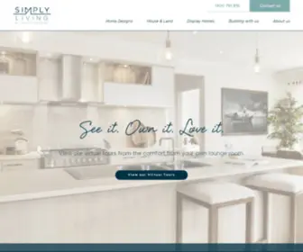 Simplylivinghomes.com.au(Simply Living) Screenshot