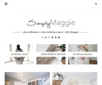 Simplymaggie.com(Leading arm knitting expert) Screenshot