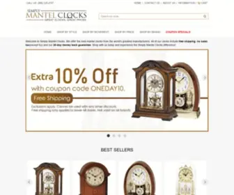 Simplymantleclocks.com(Mantel Clocks & Anniversary Clocks from Simply Mantle Clocks) Screenshot