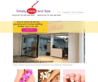 Simplynailsandspa.com(Our mission) Screenshot