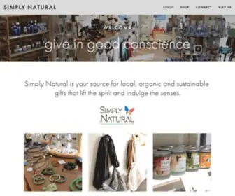 Simplynaturalandmore.com(Simply Natural) Screenshot