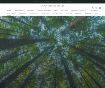 Simplynaturalcanada.com(We're here to help you transition to a more earth) Screenshot