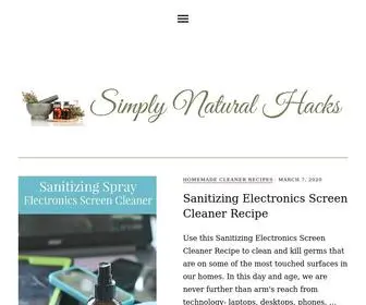 Simplynaturalhacks.com(Simply Natural Hacks) Screenshot